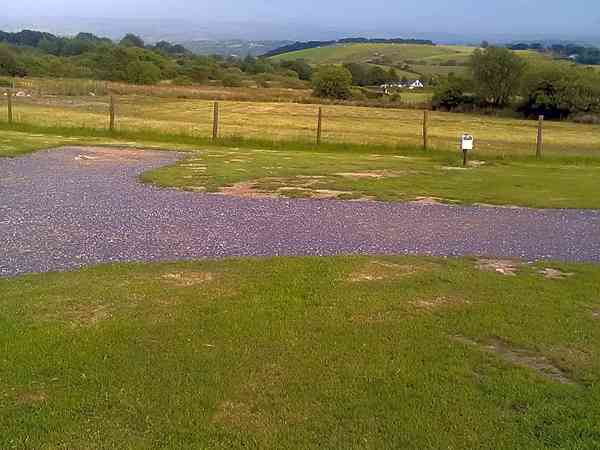 Hardstanding pitch with a view Hardstanding pitch with a view