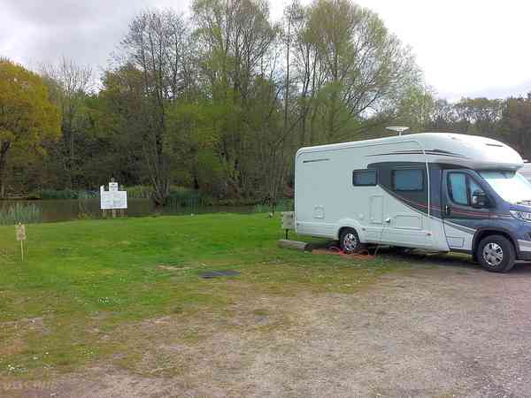 Electric optional gravel and hardstanding touring pitch