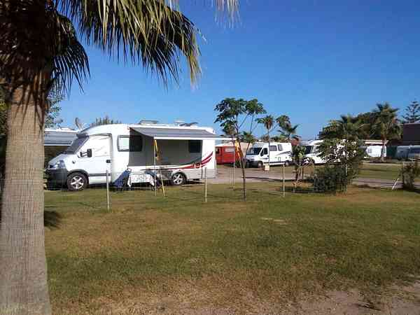 Power optional gravel caravan site