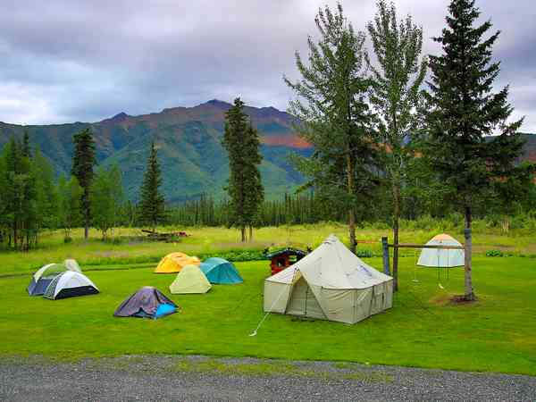 The campground field The campground field