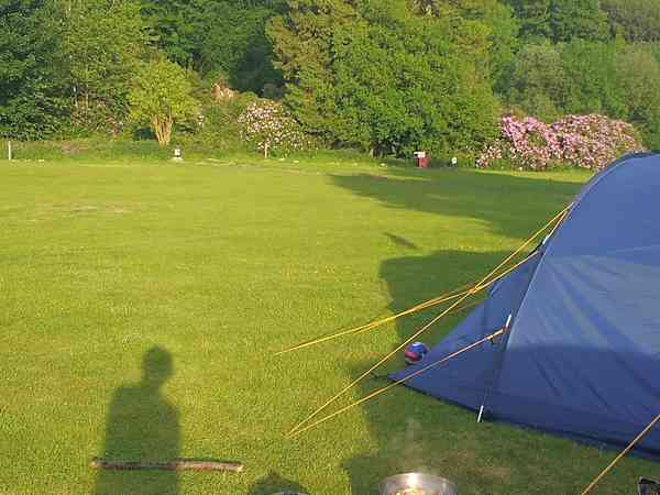 Campsite on the last evening Campsite on the last evening
