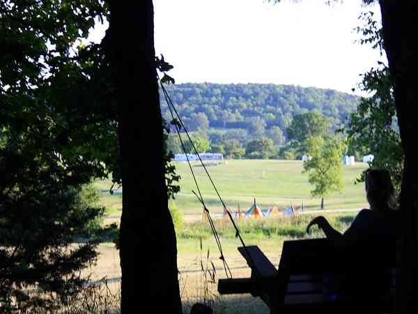 Phil Camp primitive grass and earth tent or trailer tent site
