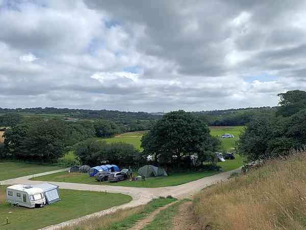 Electric grass touring caravan pitch