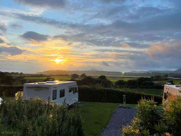 Fully-serviced hardstanding touring pitch