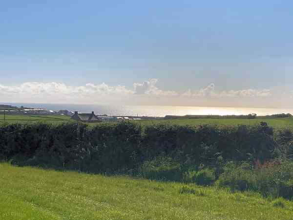 Non-electric grass tent pitch