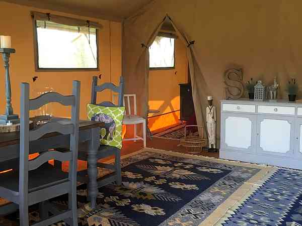 It's Prosecco Time 2 bedroom safari tent