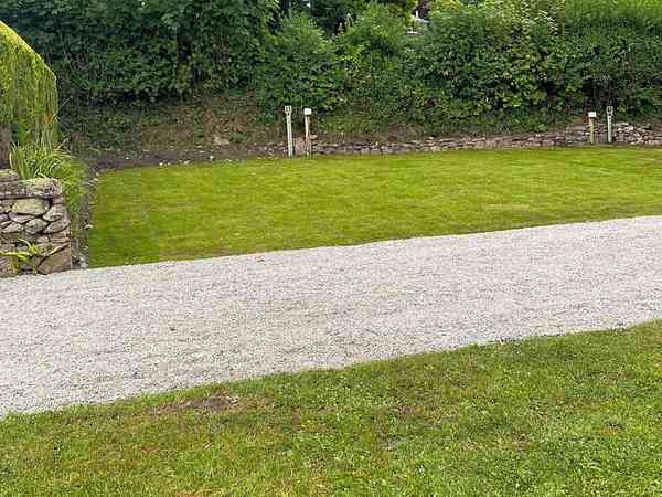 Grass pitch with electric and its own water supply Grass pitch with electric and its own water supply