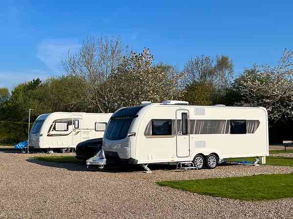 Fully-serviced concrete slab caravan site