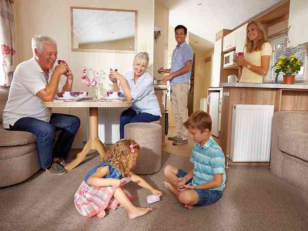 An example of a 2 / 3 bedroom hire caravan An example of a 2 / 3 bedroom hire caravan