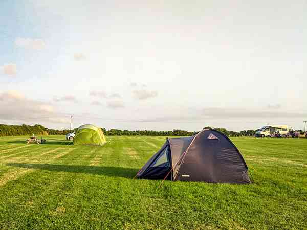 Non-electric grass tent pitch (solo)