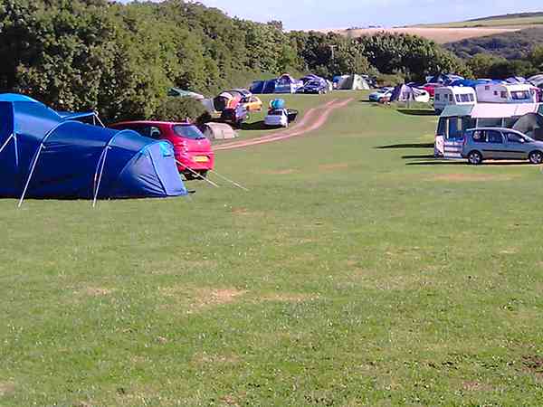 Electric grass motorhome pitch
