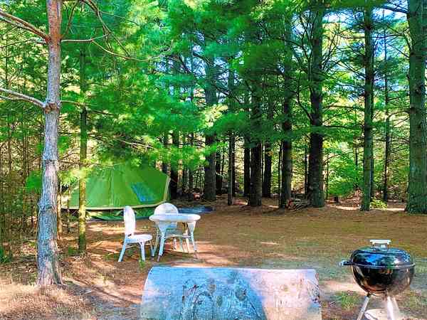 Участок Freedom Camping с травой и песчаным покрытием без электричества