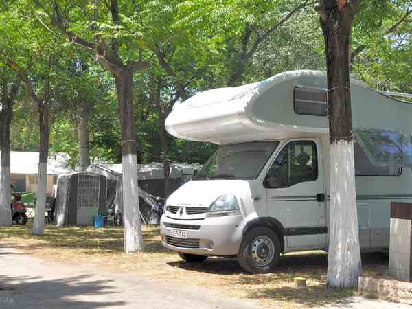 Pitches shaded by trees Pitches shaded by trees