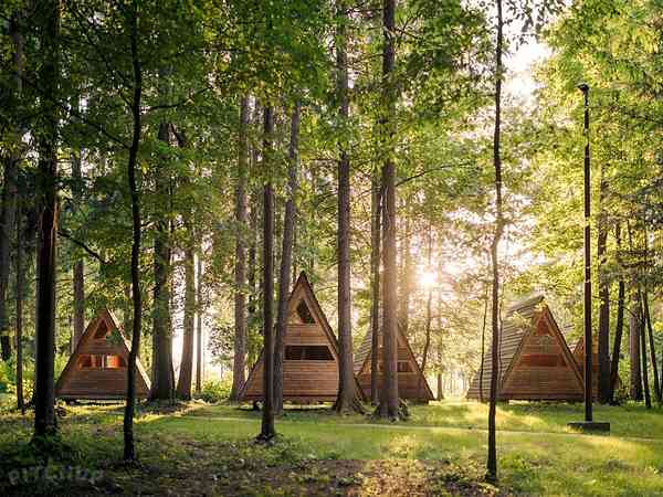 Sommerhus / sveitserhytte / bungalow (ingen kjæledyr, skog)