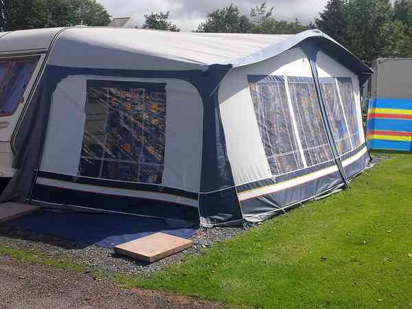 Hardstanding touring pitch with electric and room for an awning Hardstanding touring pitch with electric and room for an awning