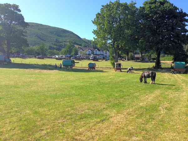 Non-electric grass touring pitch