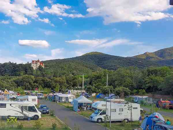 Electric hardstanding and grass pitch