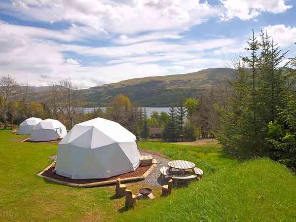 Our gorgeous domes all have loch views Our gorgeous domes all have loch views
