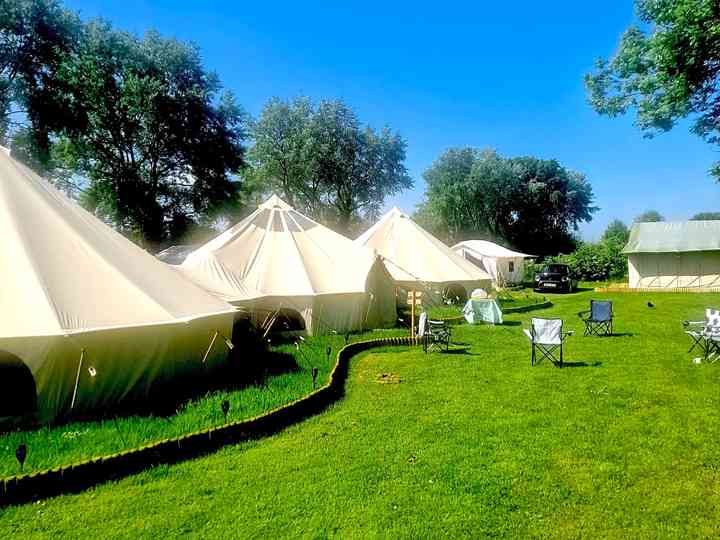 Bell tent village sale