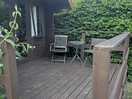 Deck of the cabin.