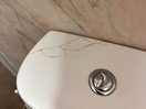 Cracked bathroom sanitary wear