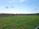 That is a sloped field.