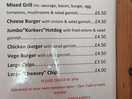 Grt menu and yummy