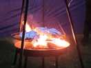 Cooking over the fire