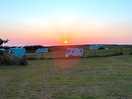 The sunset from the tent