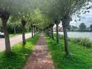 Scenic walk to the town via the lakes.