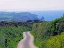Nearby lane towards boscastle and coastal path