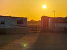 Sunset view from wee pea pod.