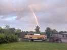 Rainbow between the clouds