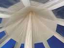 Roof of tent at night
