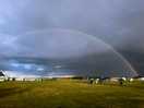 Stormy rainbow