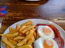 Gammon egg and chips