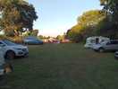 The camping field looking towards the site entrance