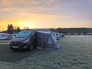 Frosty morning in march