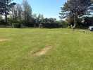 Grass pitch area