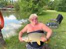 Carp caught in the bottom lake