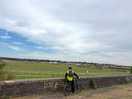 View of campsite from the greenway cycle route.