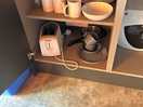 Utensils provided in glamping pod 5