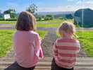 Happy campers enjoying the view