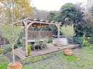 Seating area adjacent to the hot tub