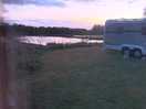 Fishing lake at the back of the van