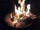 Lovely evening sat by the fire