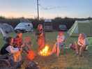First evening camp fire