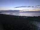 Nighttime at beach behind site
