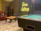 Pool table in the bar