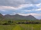 Path with mountain view
